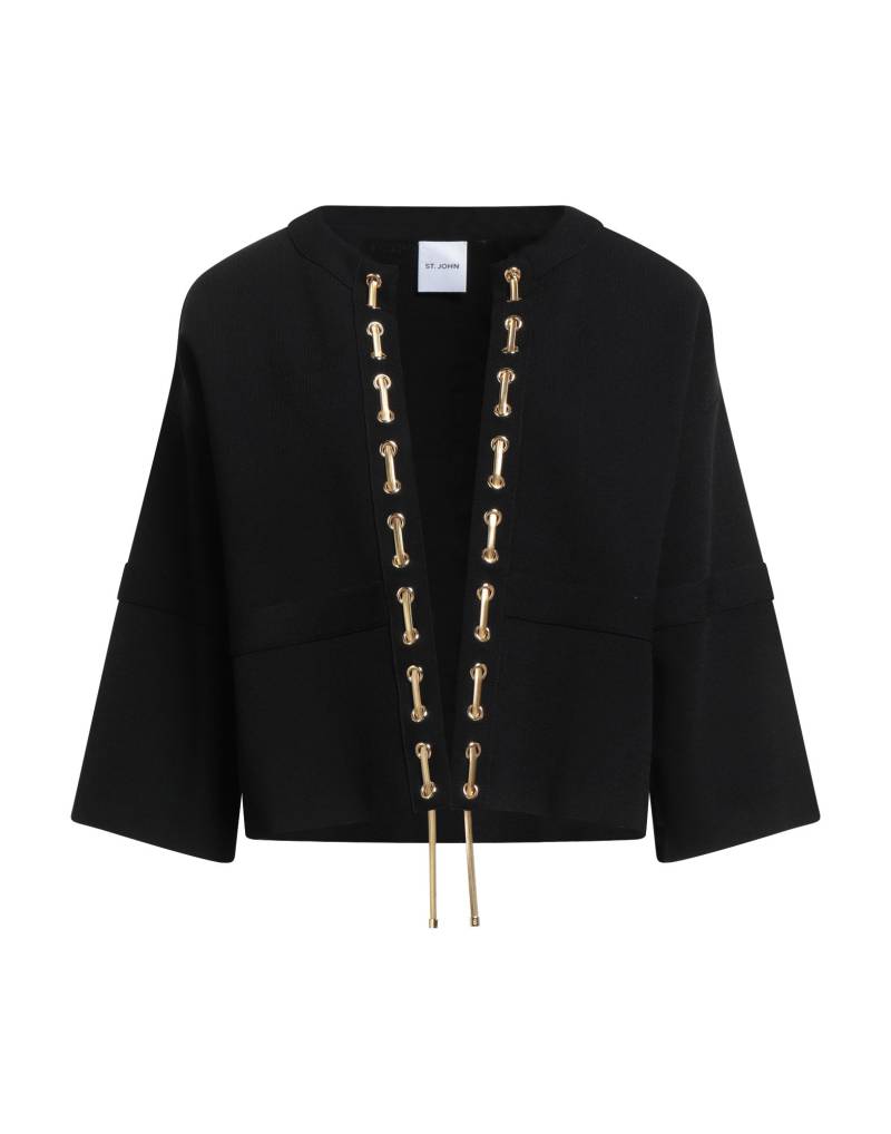 ST. JOHN Strickjacke Damen Schwarz von ST. JOHN