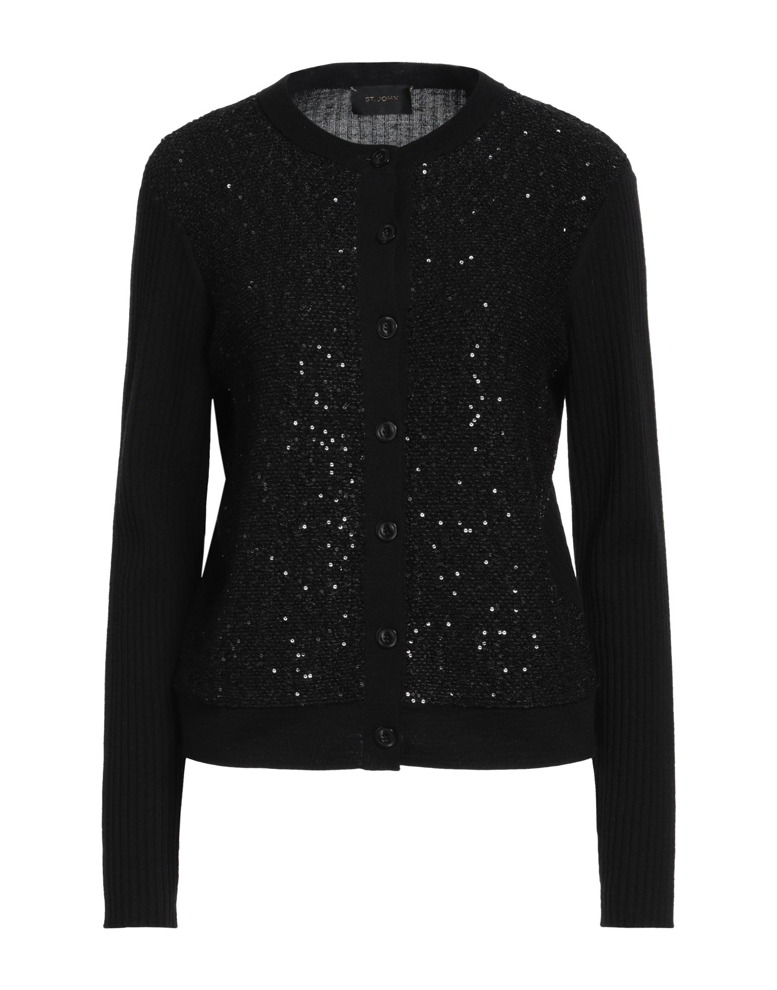 ST. JOHN Strickjacke Damen Schwarz von ST. JOHN