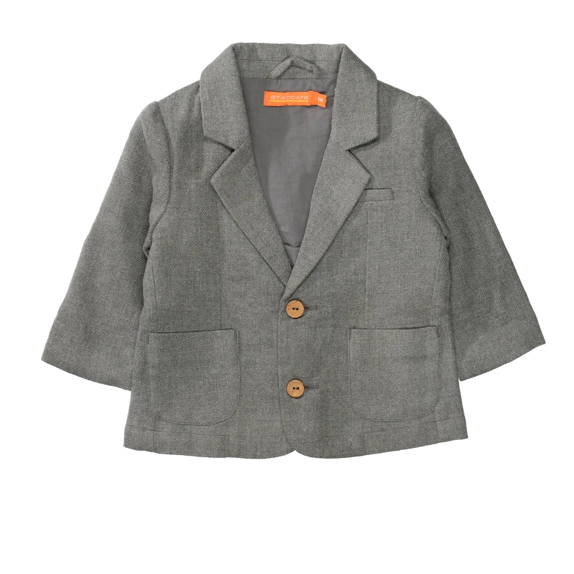 STACCATO - Blazer mit Strukturmuster grey mel. - Gr. - 74 von STACCATO