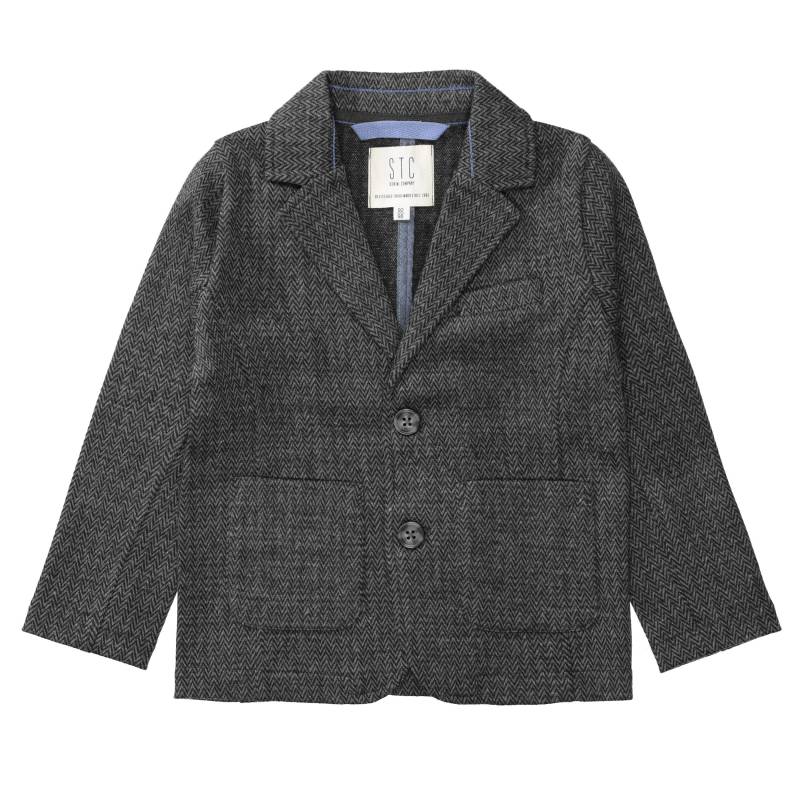 STACCATO - Kn.-Blazer washed anthra struc. von STACCATO