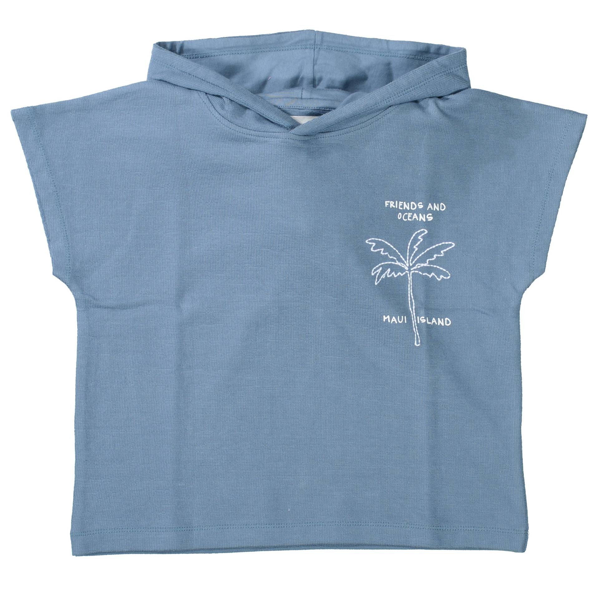 STACCATO - Kn.-Hoodie,1/2 Arm oversized steel blue von STACCATO