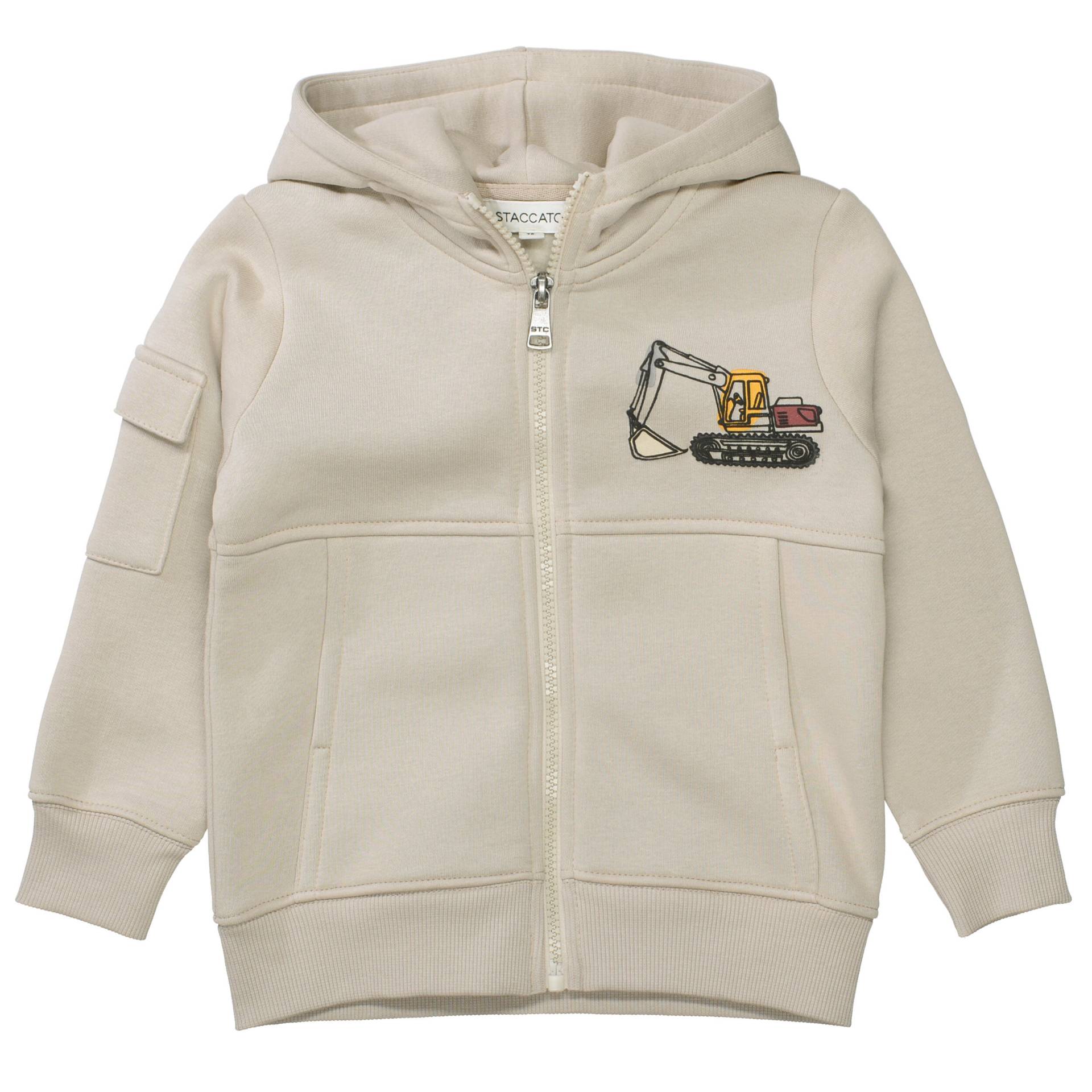 STACCATO - Kn.-Kap.-Sweatjacke taupe von STACCATO