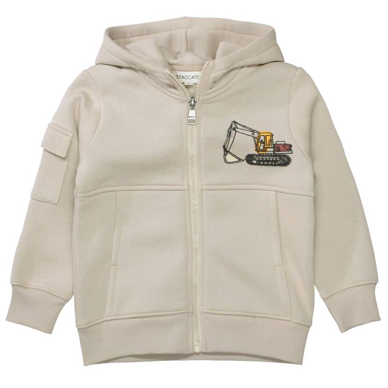 STACCATO - Kn.-Kap.-Sweatjacke taupe von STACCATO