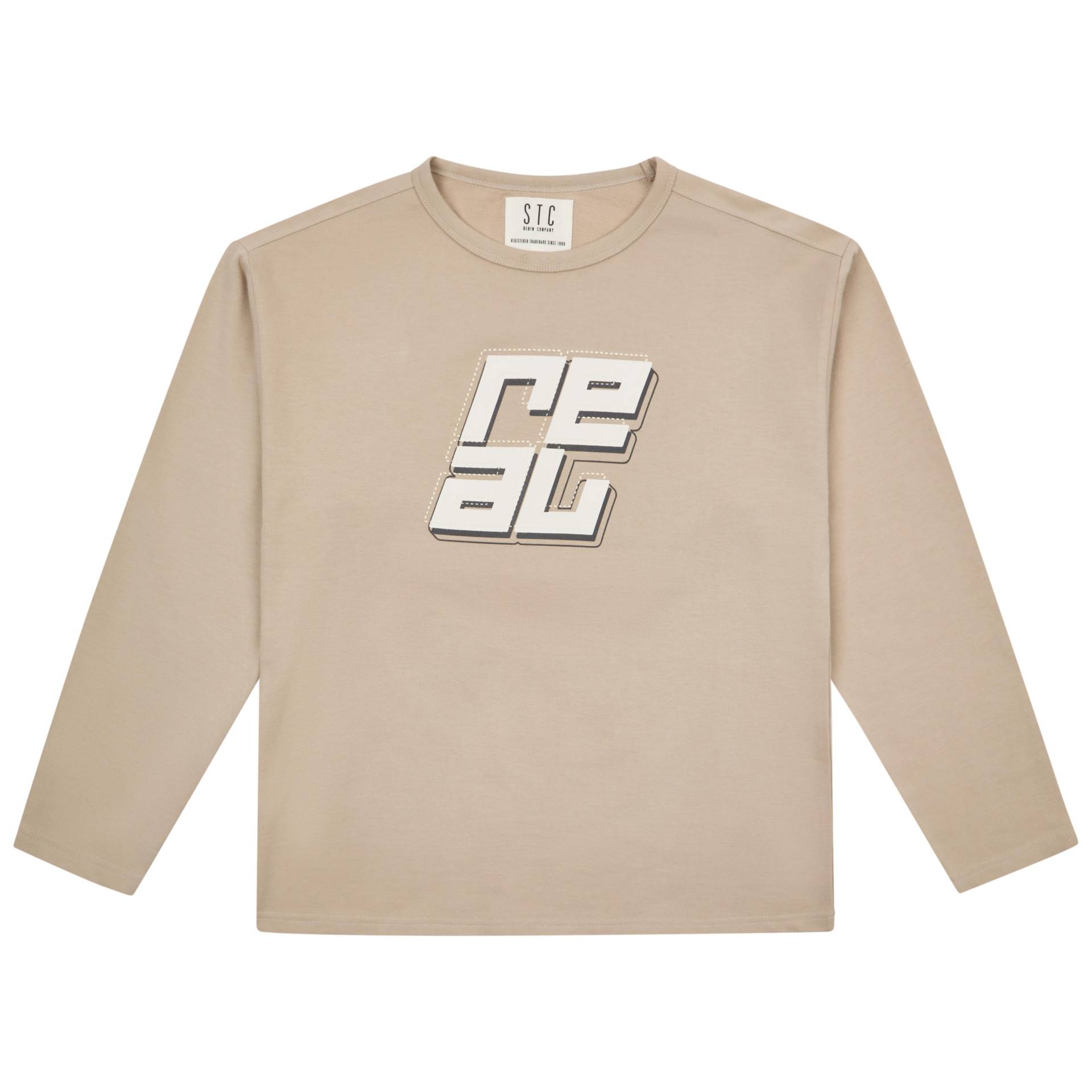 STACCATO - Kn.-Shirt, oversized taupe - Gr. - 152 von STACCATO