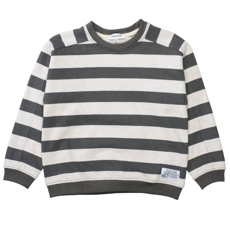 STACCATO - Kn.-Sweatshirt, oversized dark anthra str von STACCATO