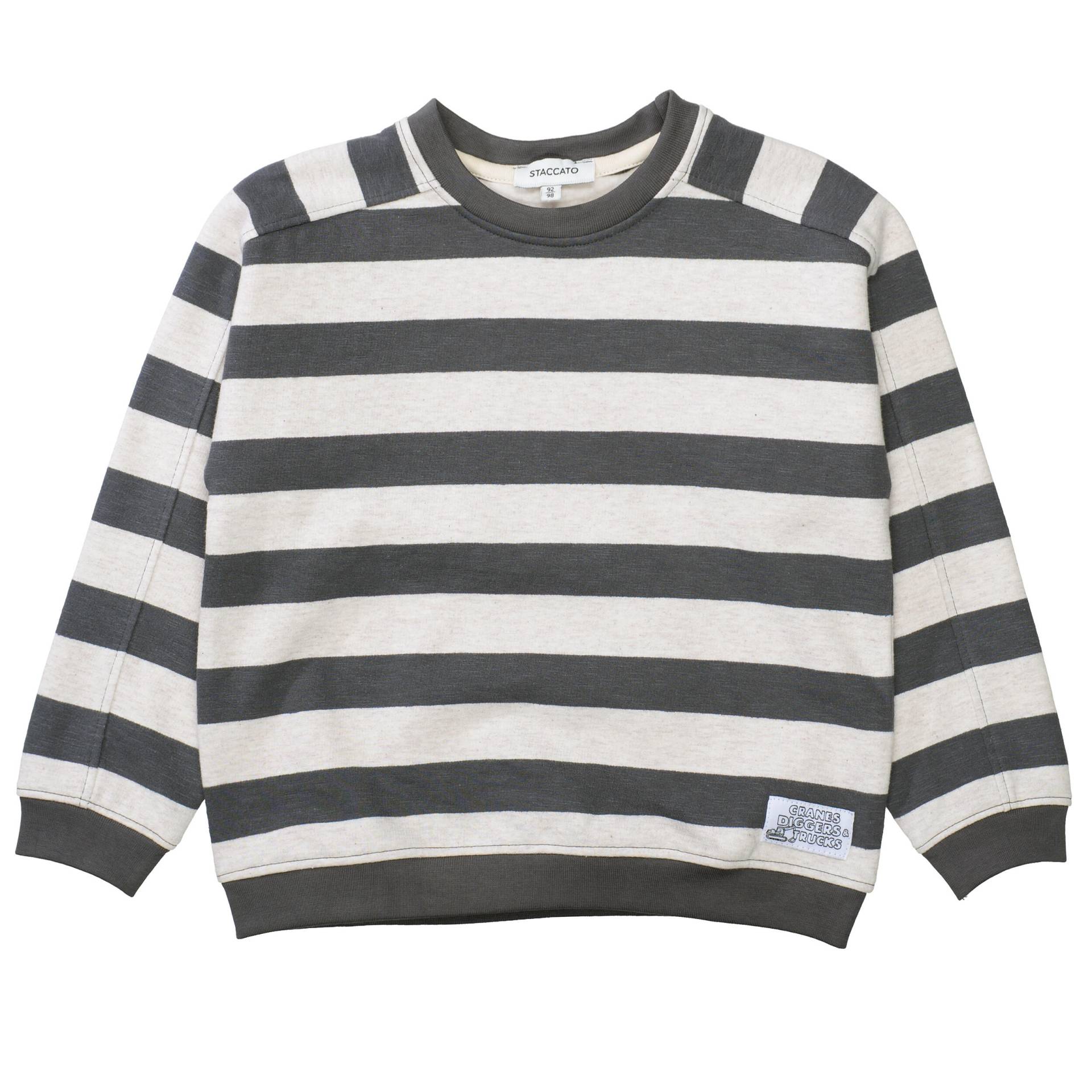 STACCATO - Kn.-Sweatshirt, oversized dark anthra str von STACCATO