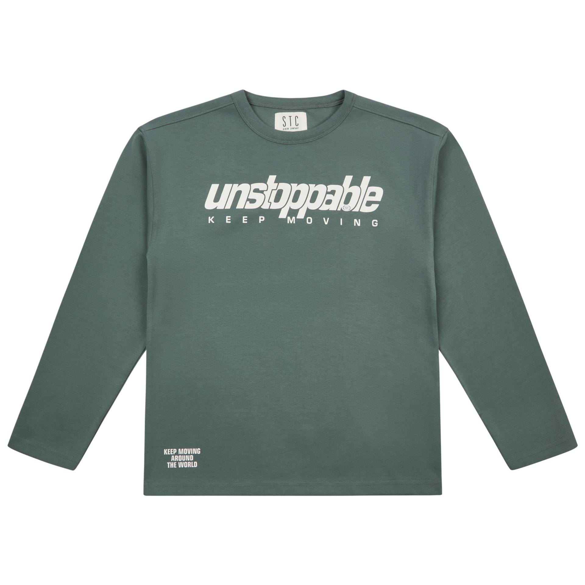 STACCATO - Kn.-Sweatshirt, oversized deep green - Gr. - 176 von STACCATO