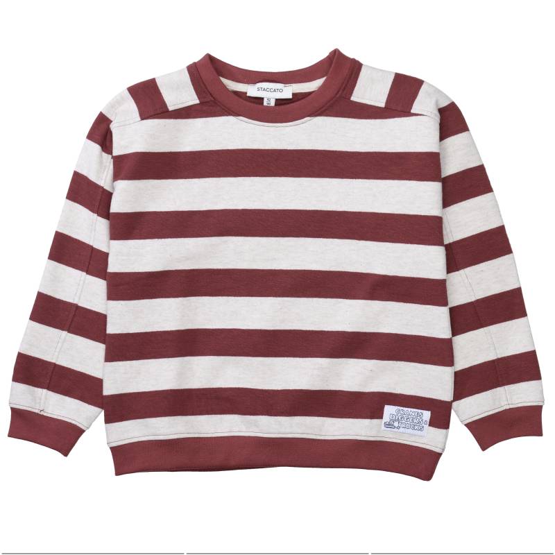 STACCATO - Kn.-Sweatshirt, oversized maroon red str von STACCATO