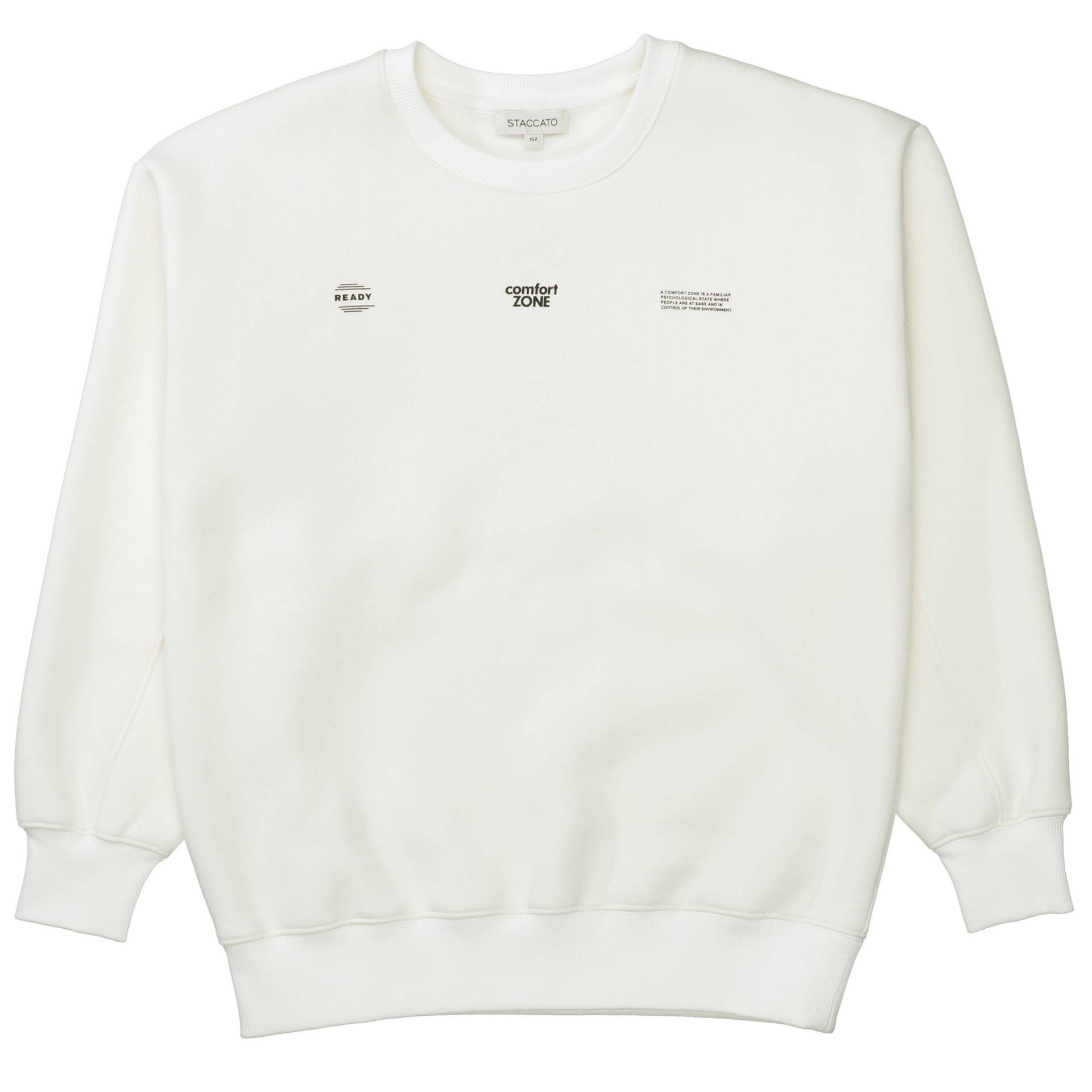 STACCATO - Kn.-Sweatshirt, oversized winter white - Gr. - 140 von STACCATO