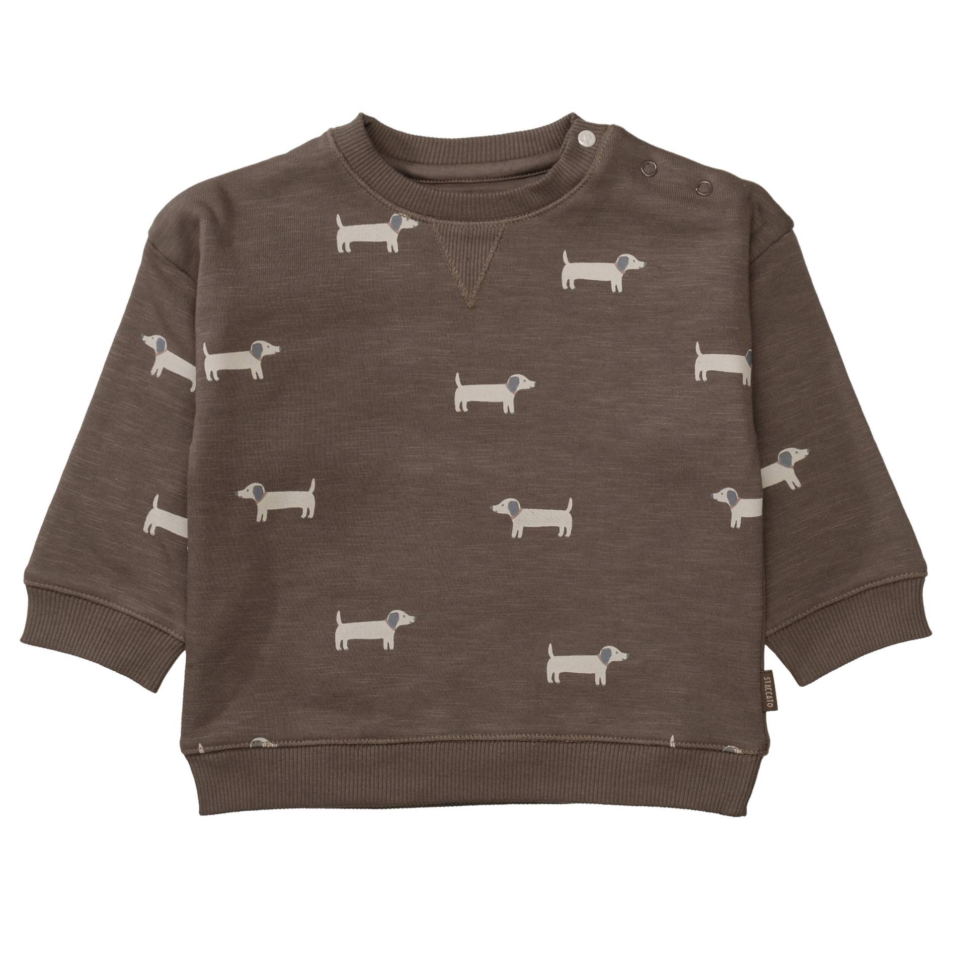 STACCATO - Kn.-Sweatshirt chestnut aop - Gr. - 86 von STACCATO