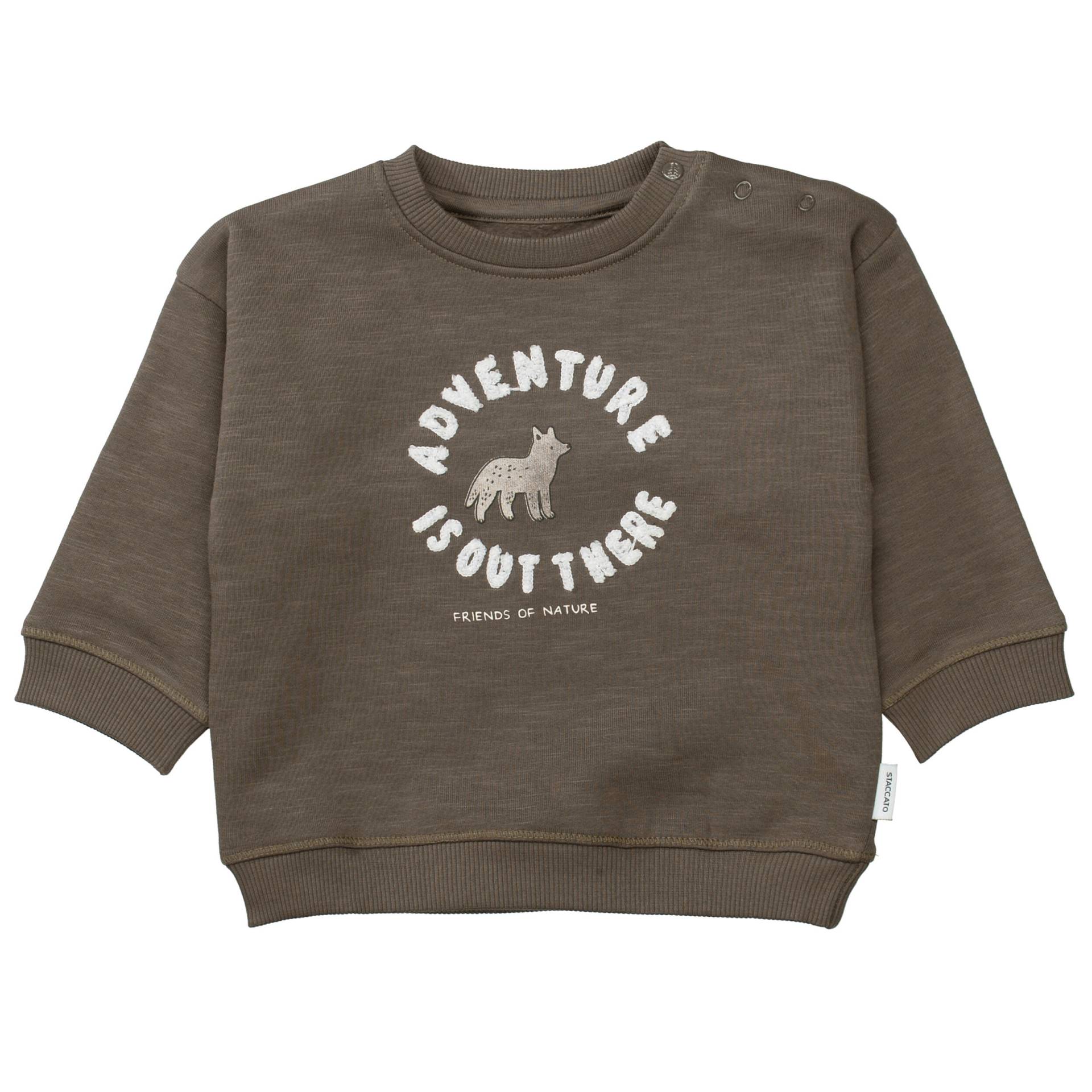 STACCATO - Kn.-Sweatshirt dark brown - Gr. - 80 von STACCATO