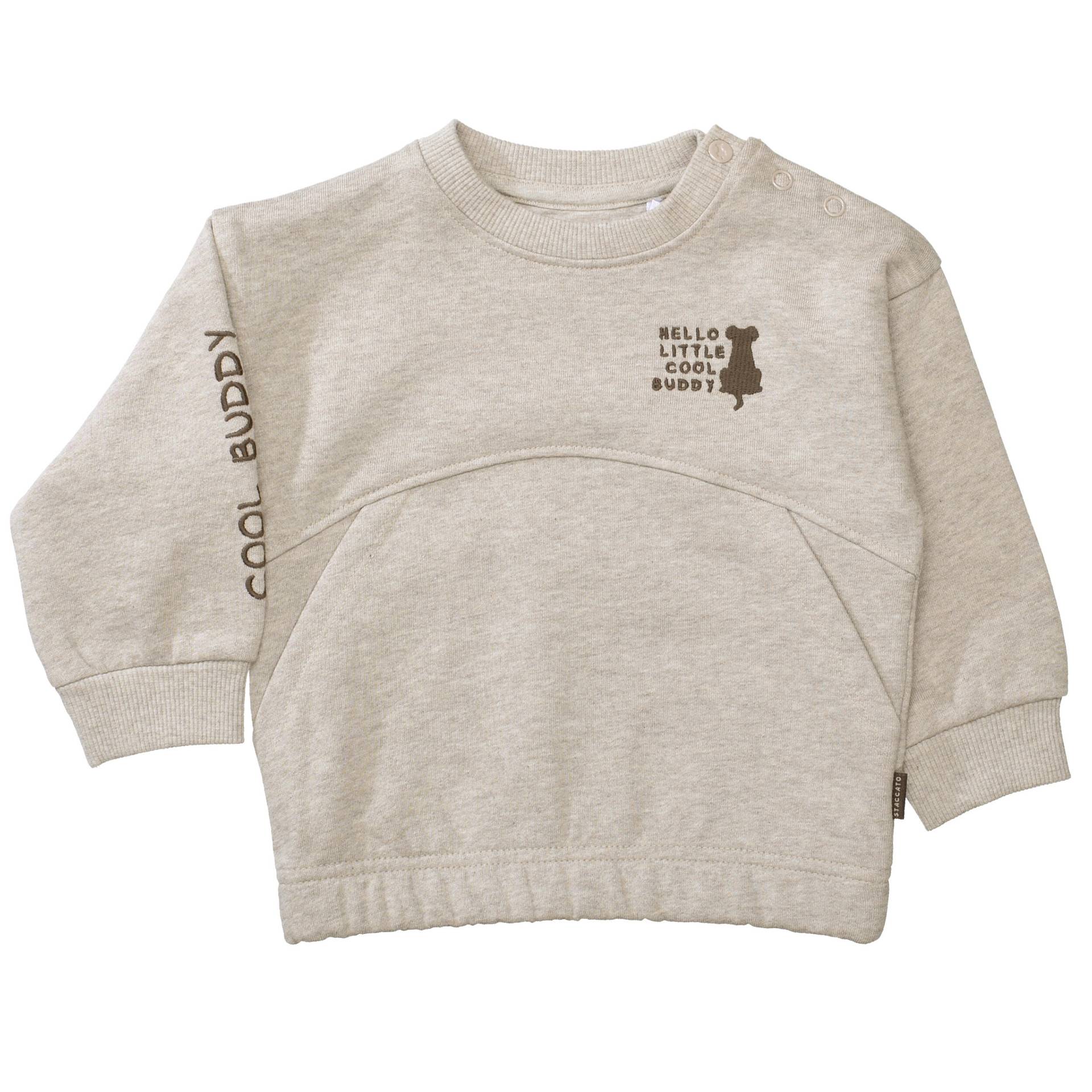 STACCATO - Kn.-Sweatshirt hazel mel. - Gr. - 74 von STACCATO