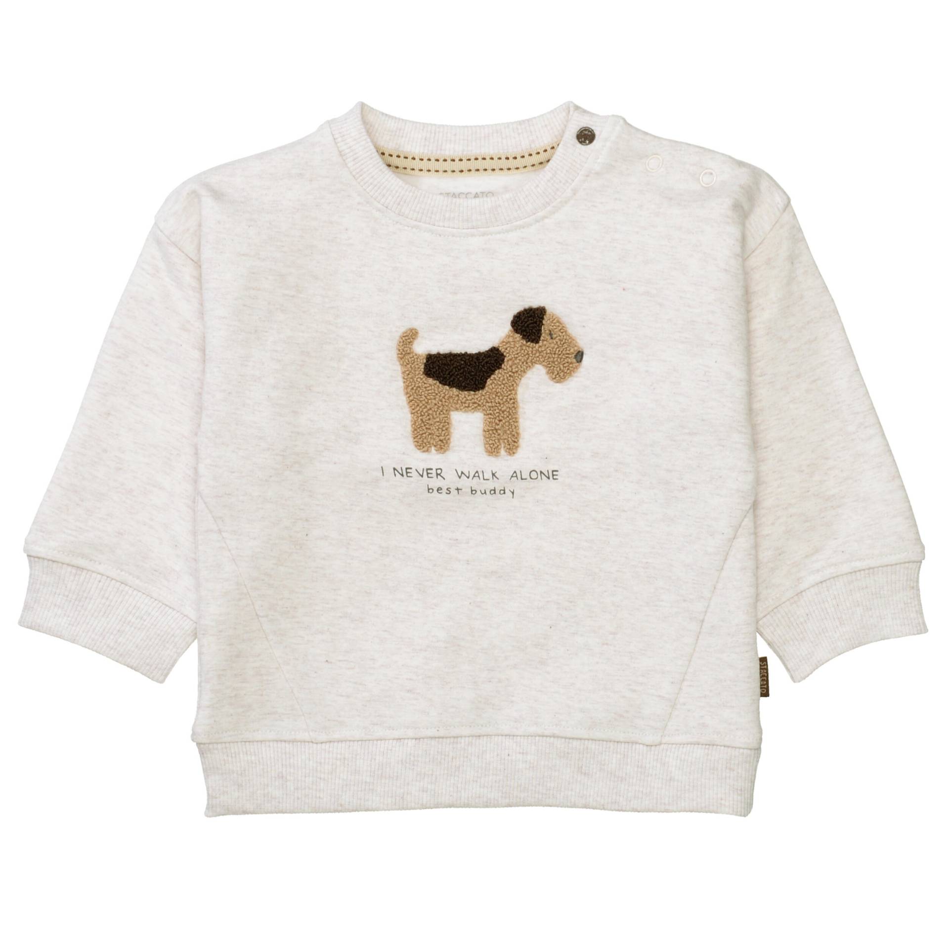 STACCATO - Kn.-Sweatshirt soft beige mel. - Gr. - 80 von STACCATO