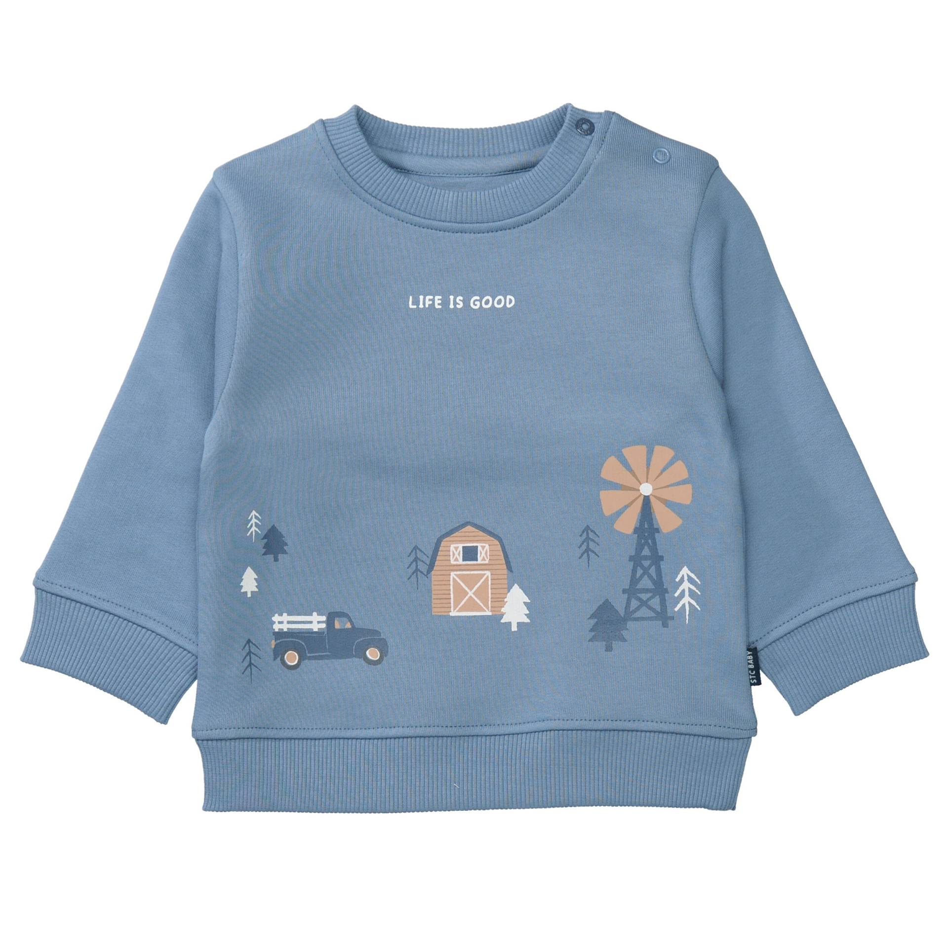 STACCATO - Kn.-Sweatshirt soft denim blue - Gr. - 80 von STACCATO