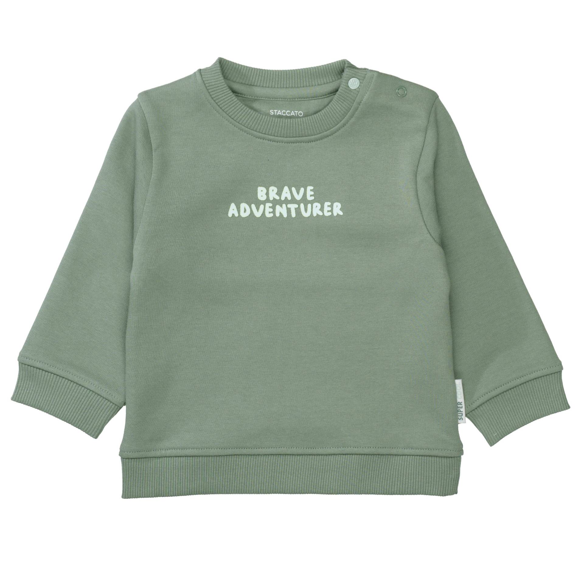 STACCATO - Kn.-Sweatshirt soft olive - Gr. - 86 von STACCATO