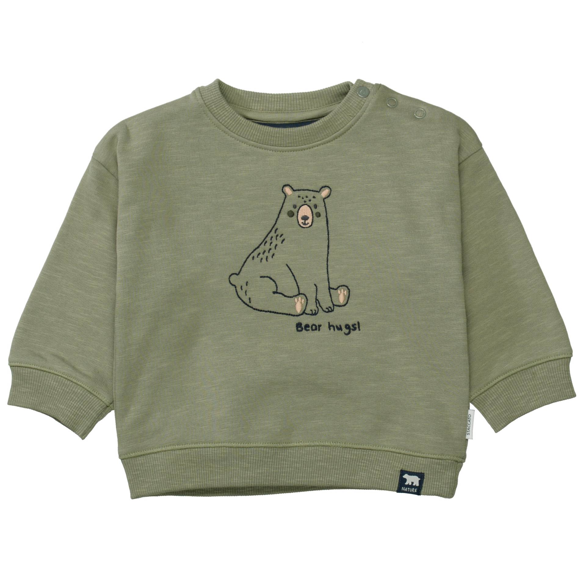 STACCATO - Kn.-Sweatshirt soft olive green - Gr. - 80 von STACCATO