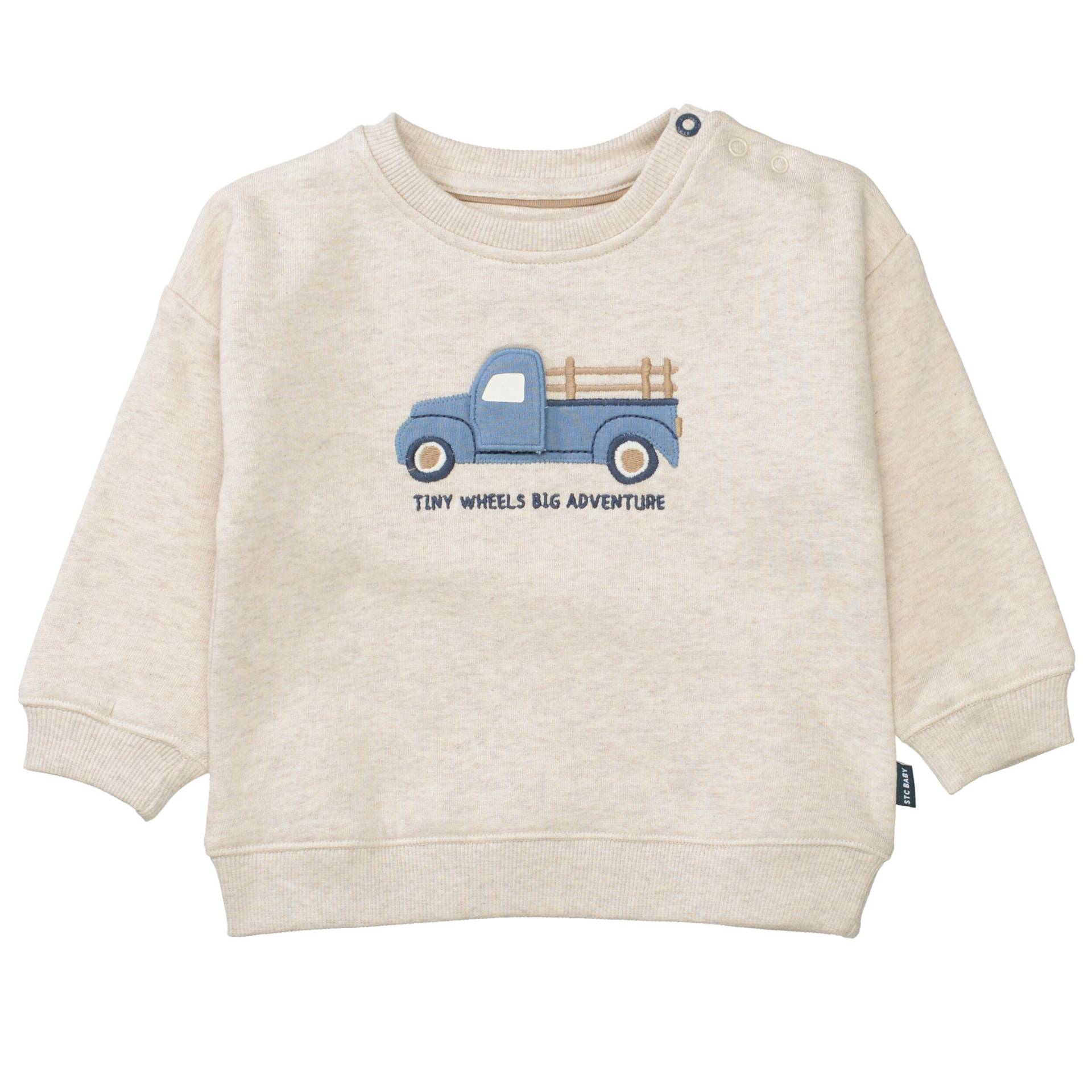 STACCATO - Kn.-Sweatshirt soft sand mel. - Gr. - 74 von STACCATO