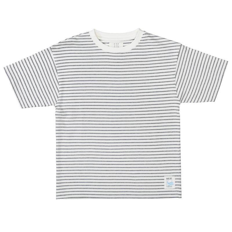 STACCATO - Kn.-T-Shirt, Streifen cream white str - Gr. - 176 von STACCATO