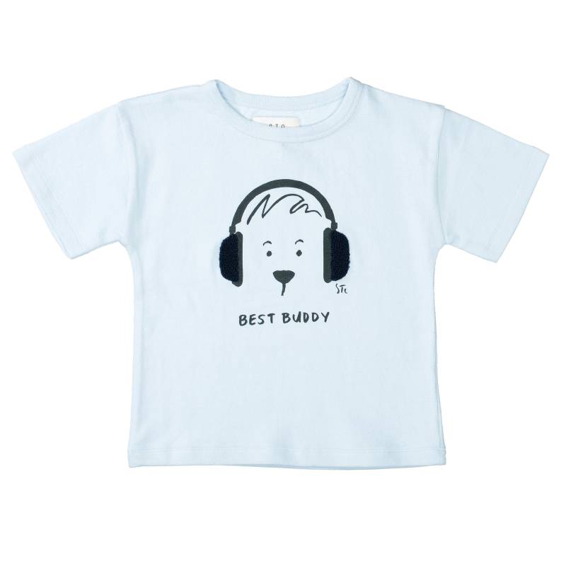 STACCATO - Kn.-T-Shirt, oversized light sky-structure von STACCATO