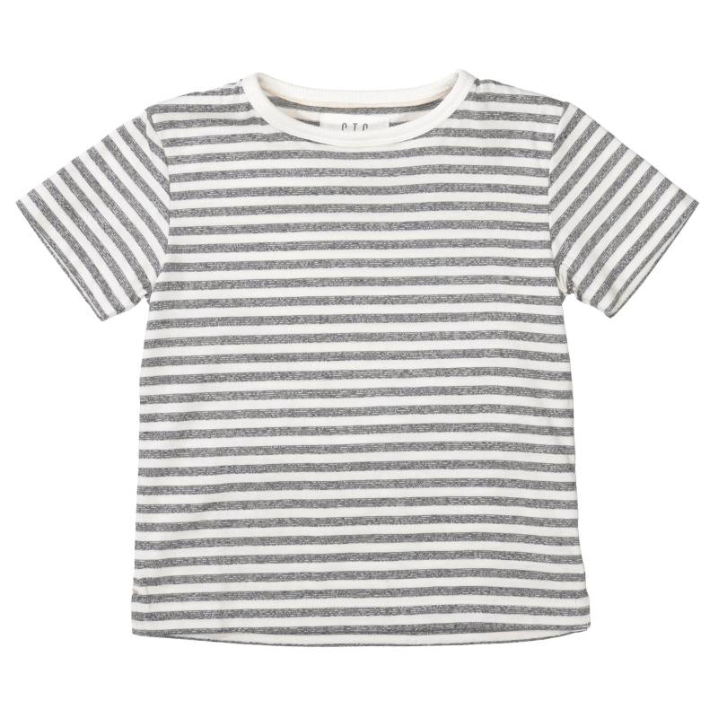 STACCATO - Kn.-T-Shirt, oversized soft graphite str. von STACCATO