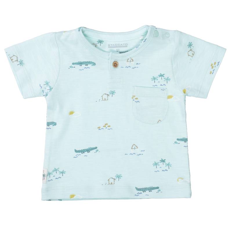 STACCATO - Kn.-T-Shirt bright mint aop - Gr. - 56 von STACCATO