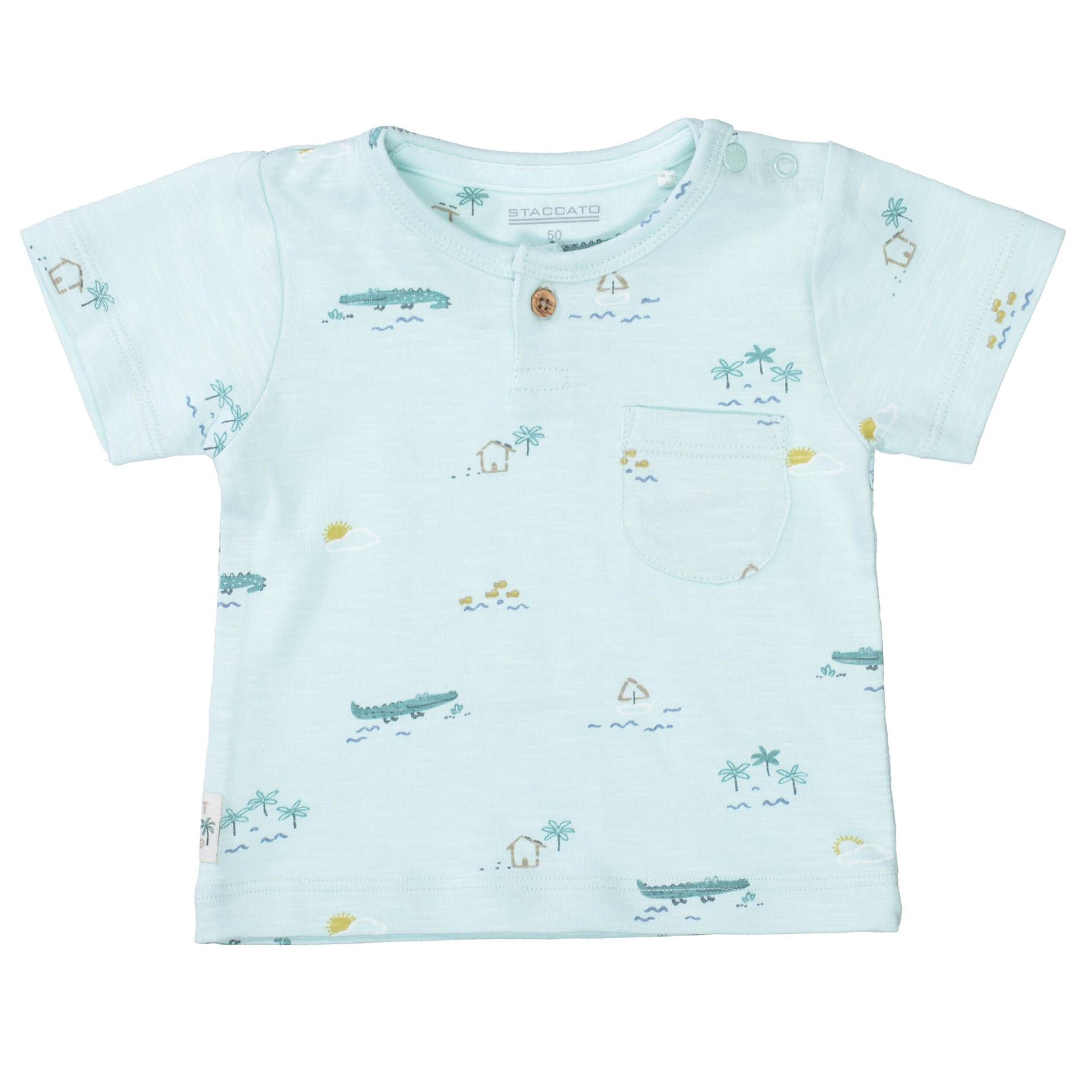 STACCATO - Kn.-T-Shirt bright mint aop - Gr. - 62 von STACCATO