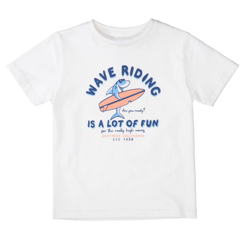 STACCATO - Kn.-T-Shirt cream white von STACCATO