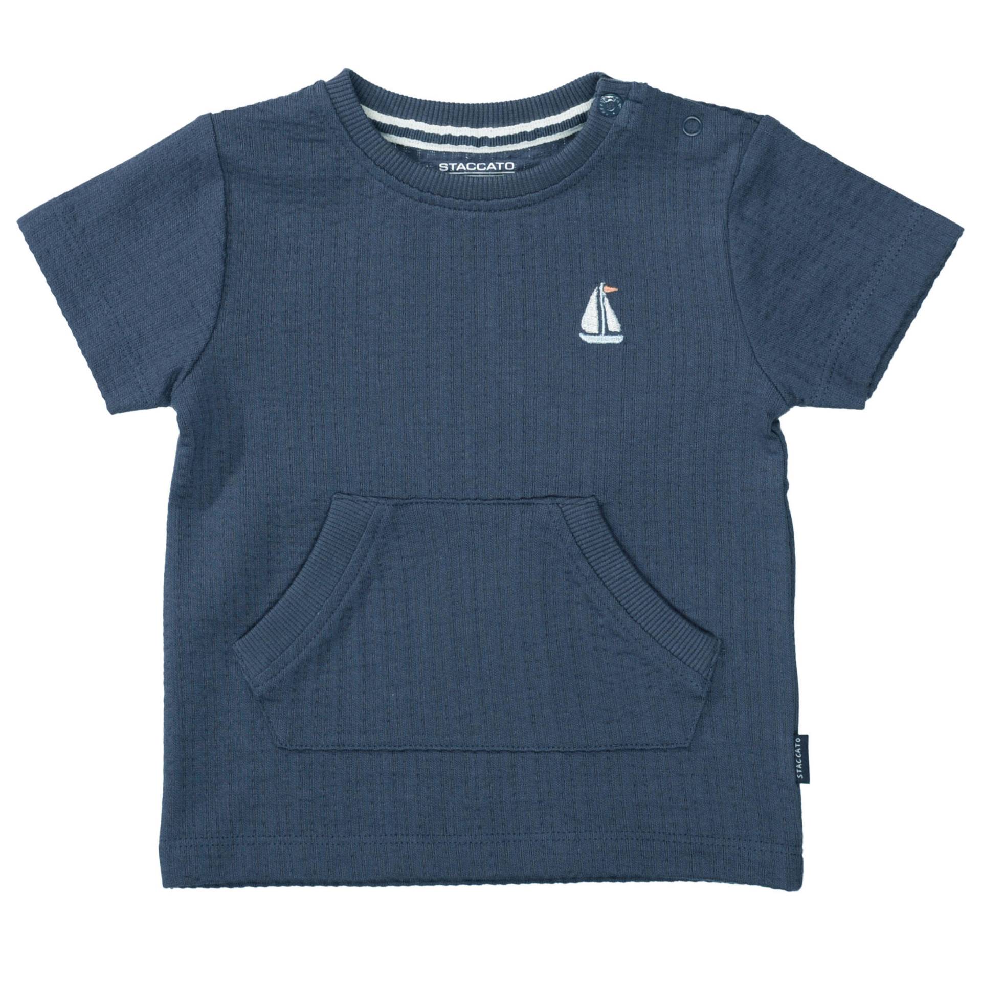 STACCATO - Kn.-T-Shirt dark blue struc. - Gr. - 80 von STACCATO