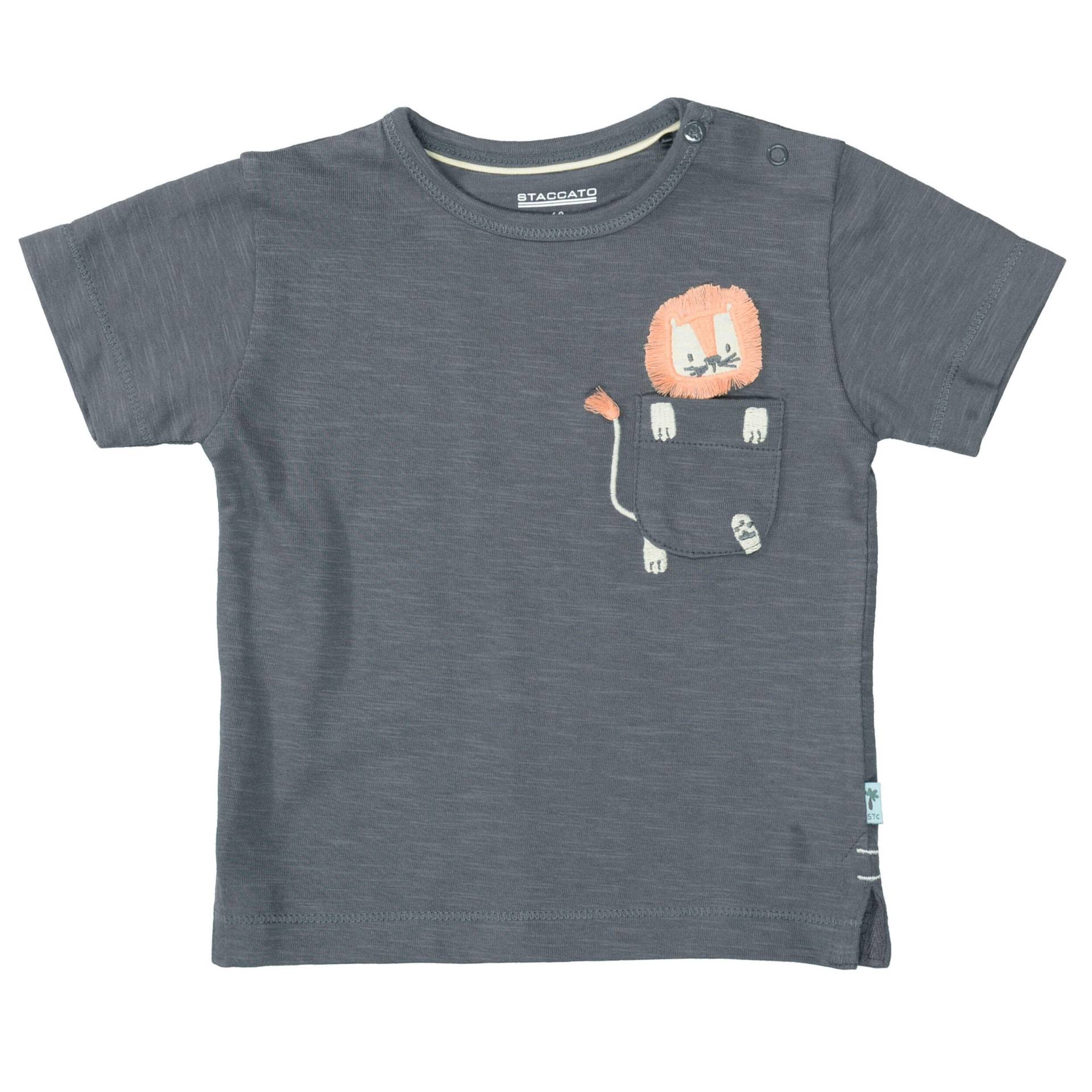 STACCATO - Kn.-T-Shirt soft anthra - Gr. - 86 von STACCATO