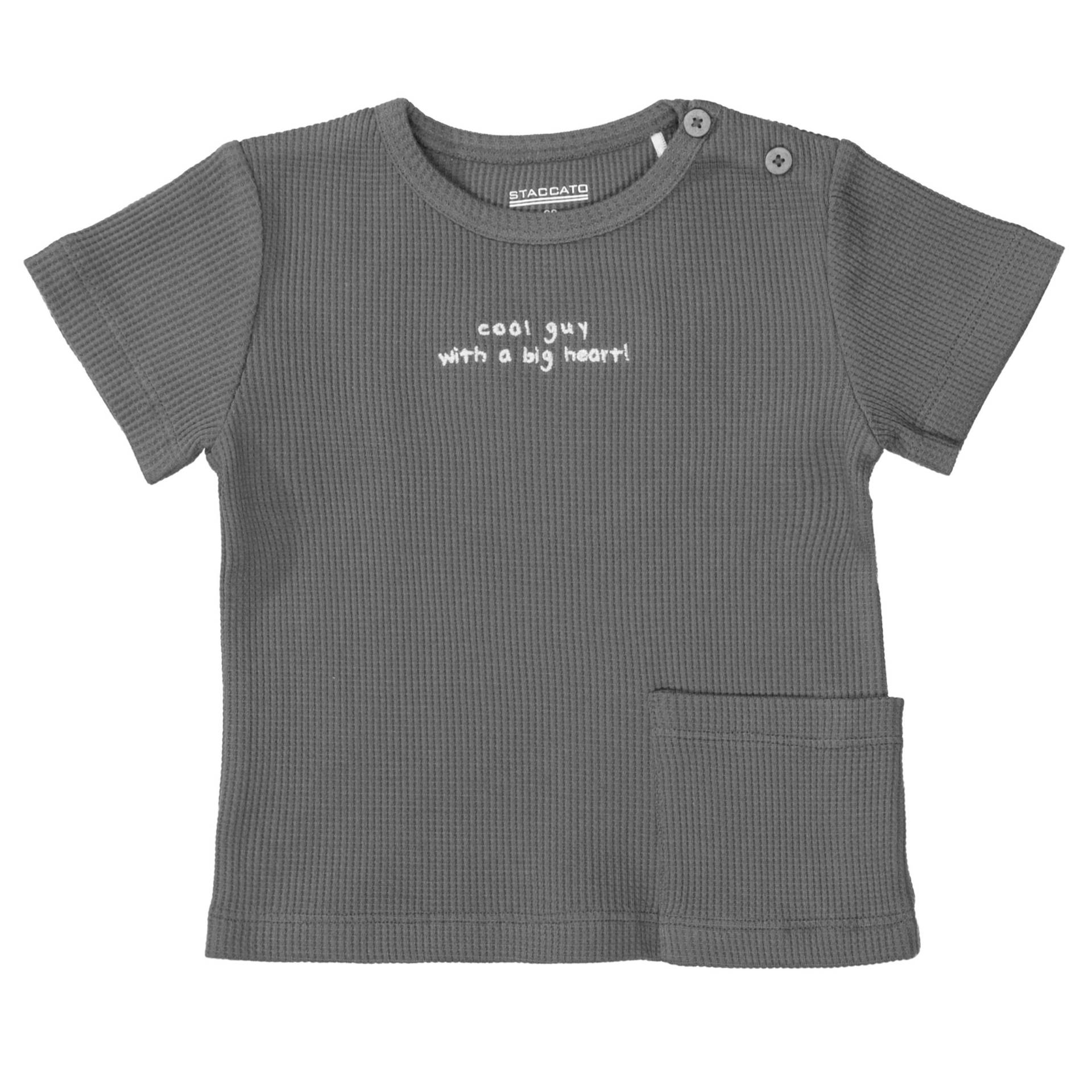 STACCATO - Kn.-T-Shirt soft graphite struc. - Gr. - 68 von STACCATO