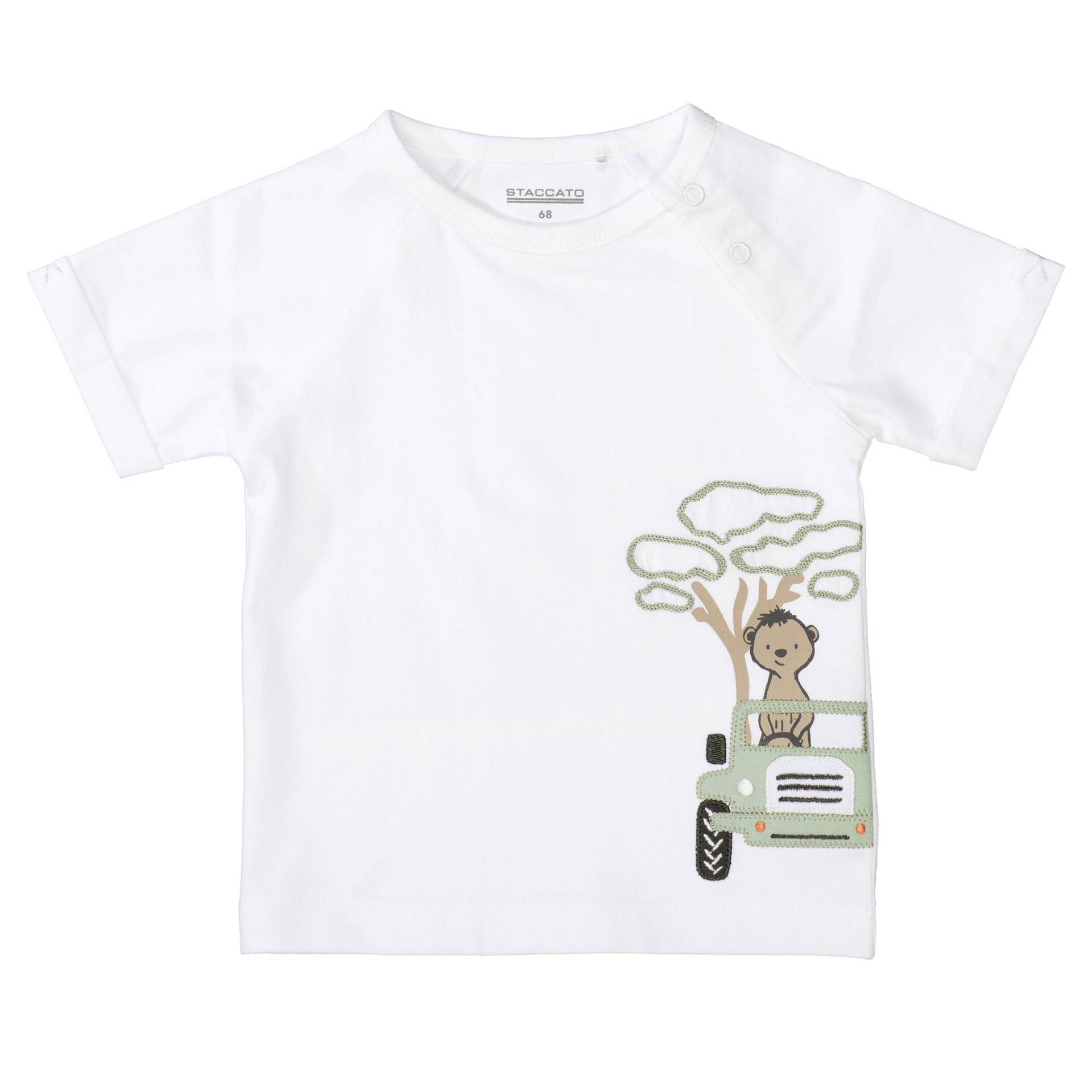 STACCATO - Kn.-T-Shirt soft white - Gr. - 80 von STACCATO