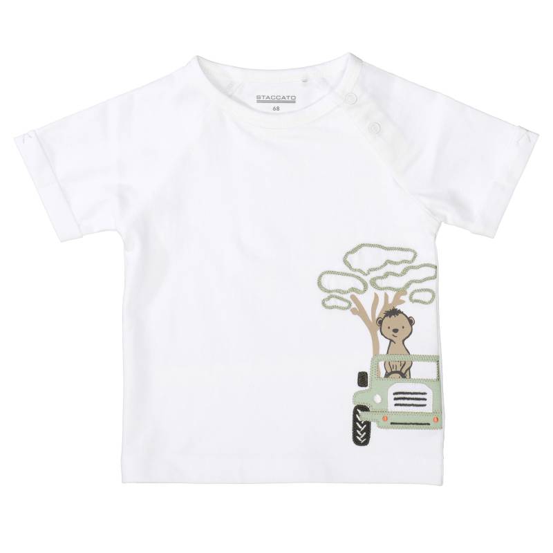 STACCATO - Kn.-T-Shirt soft white - Gr. - 80 von STACCATO