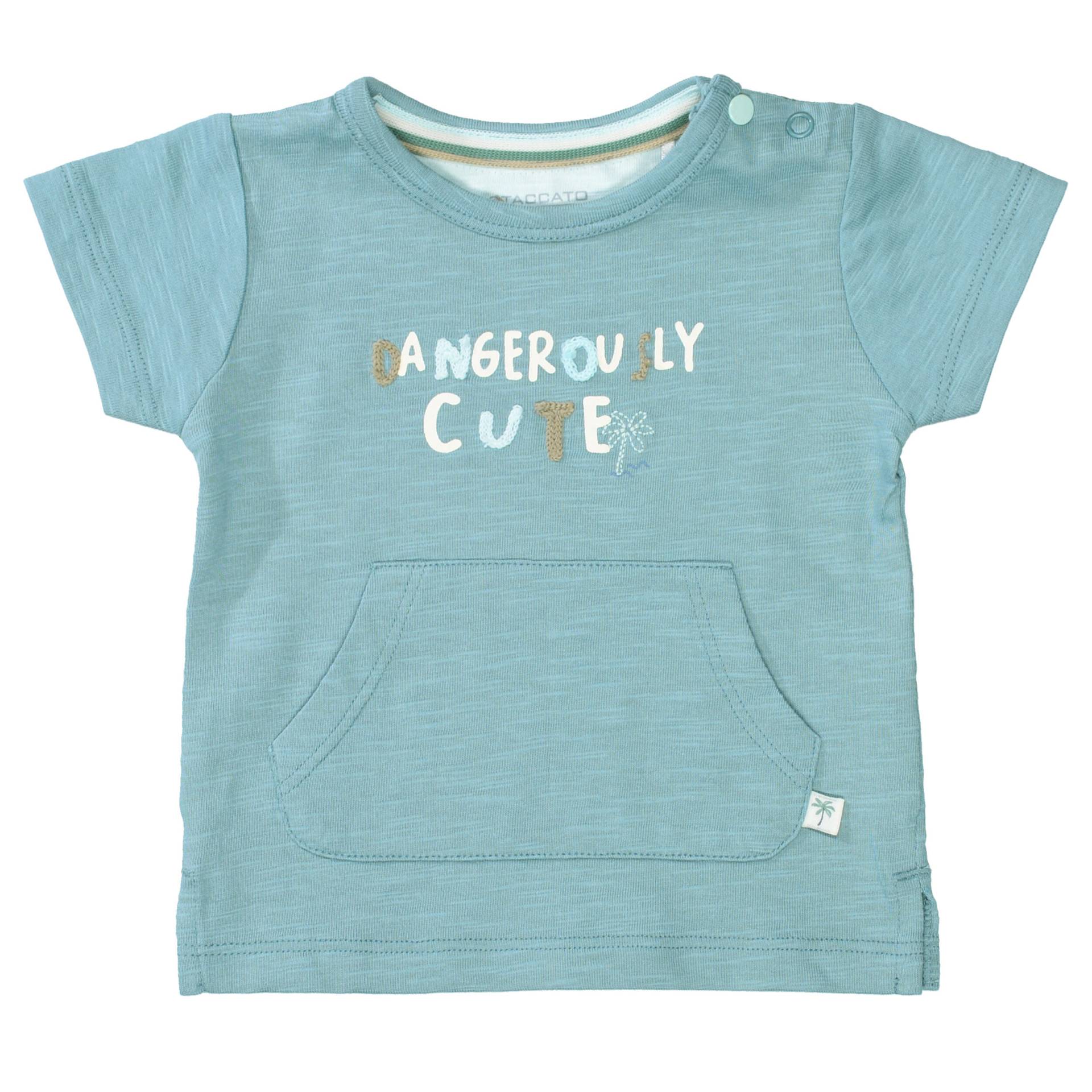 STACCATO - Kn.-T-Shirt washed petrol - Gr. - 68 von STACCATO