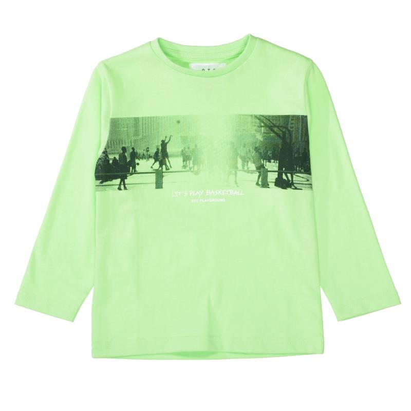 STACCATO - Langarmshirt mit Print lime green von STACCATO