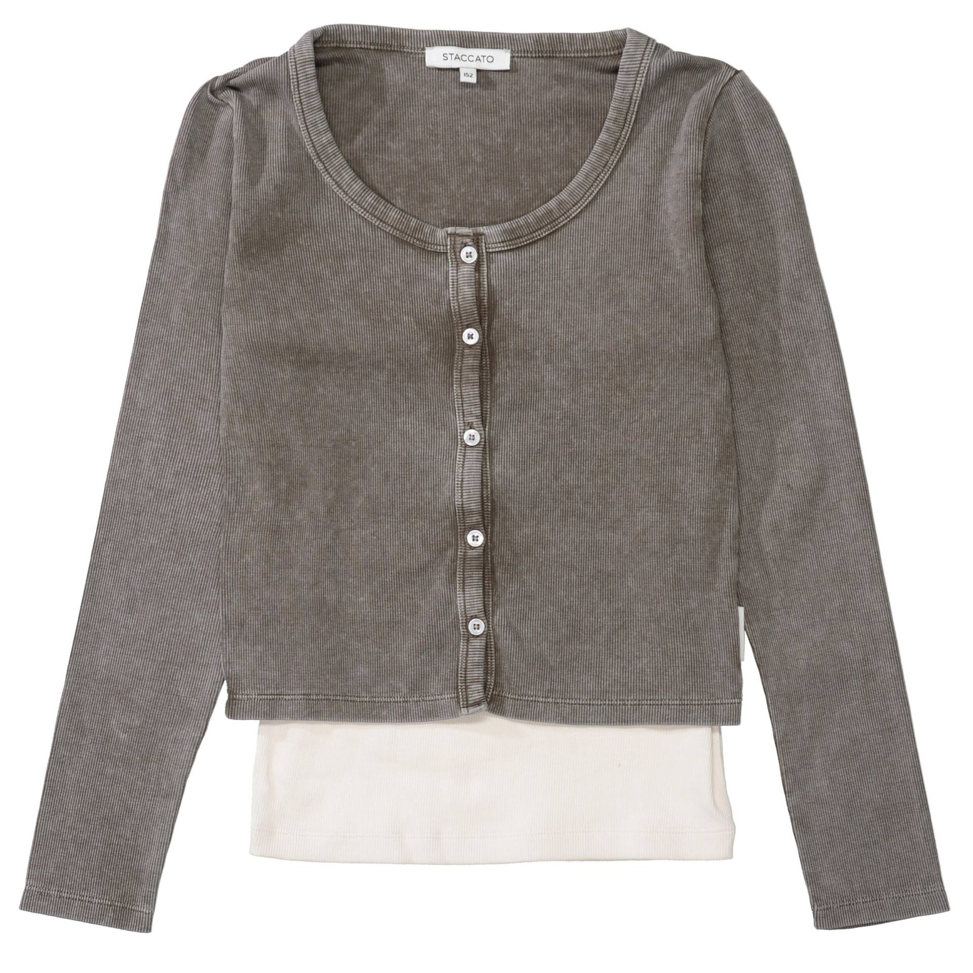 STACCATO - Md.-Cardigan + Top coffee - Gr. - 164 von STACCATO