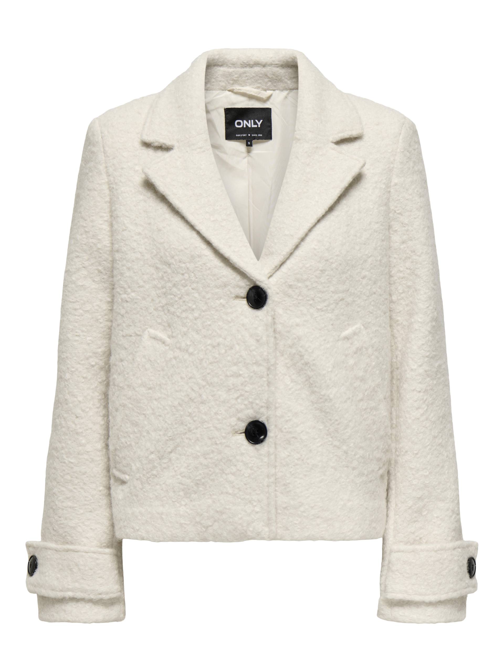 ONLY - ONLVALERIA BOUCLE SHORT COAT OTW Pumice Stone - Gr. - XL von ONLY
