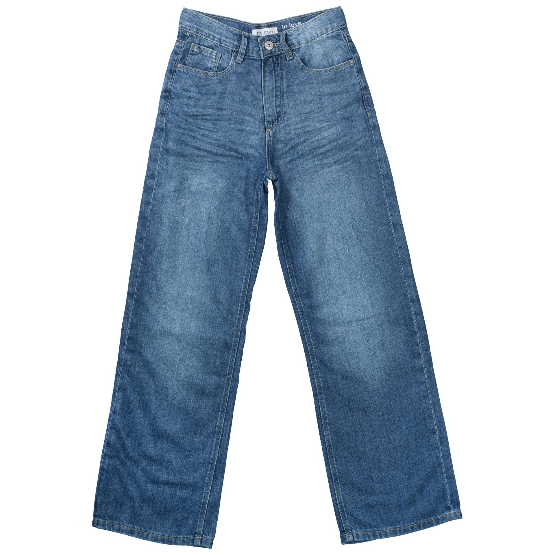 STACCATO - Md.-Jeans, Wide Leg, SLIM mid blue denim - Gr. - 146 von STACCATO