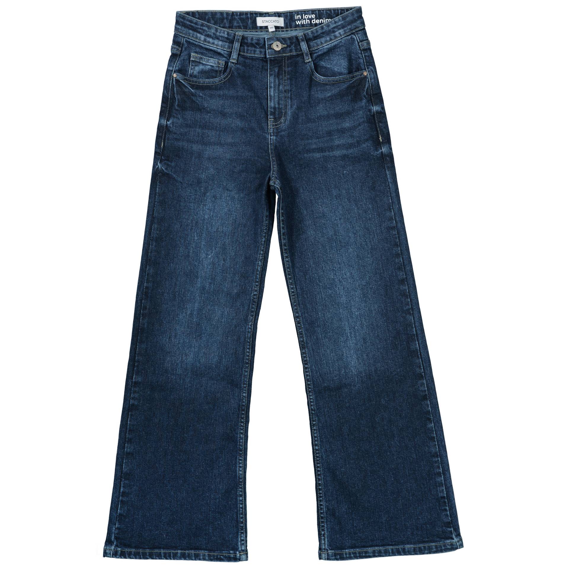 STACCATO - Md.-Jeans, Wide Leg dark blue denim - Gr. - 176 von STACCATO
