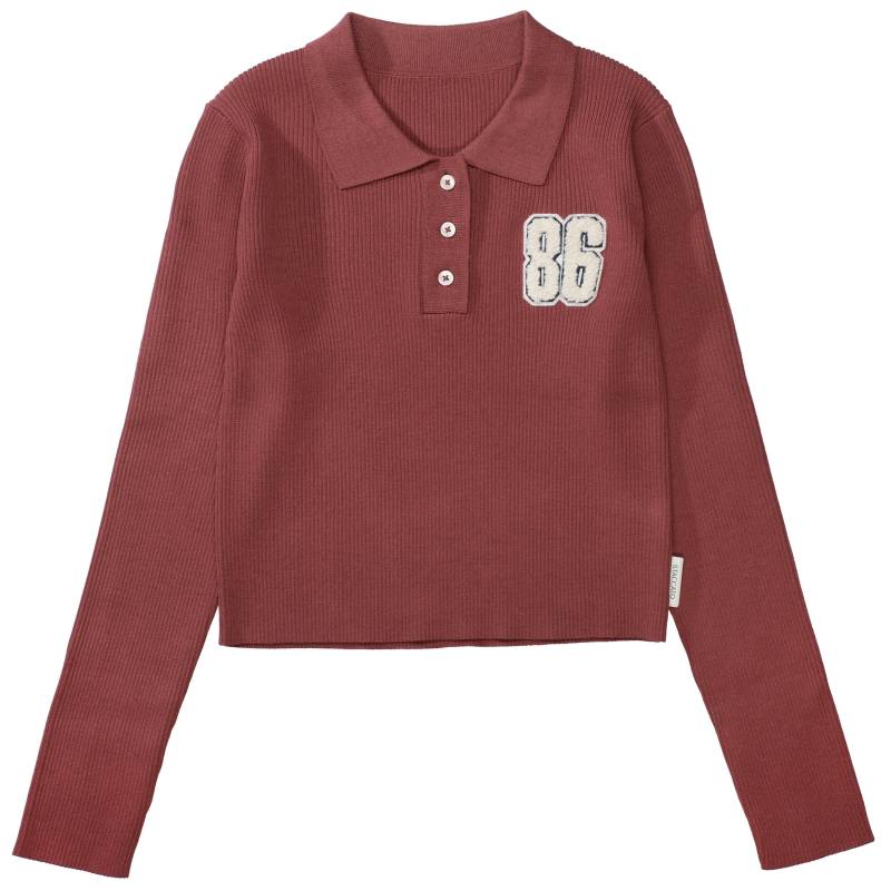 STACCATO - Md.-Pullover, Polo maroon red - Gr. - 152 von STACCATO