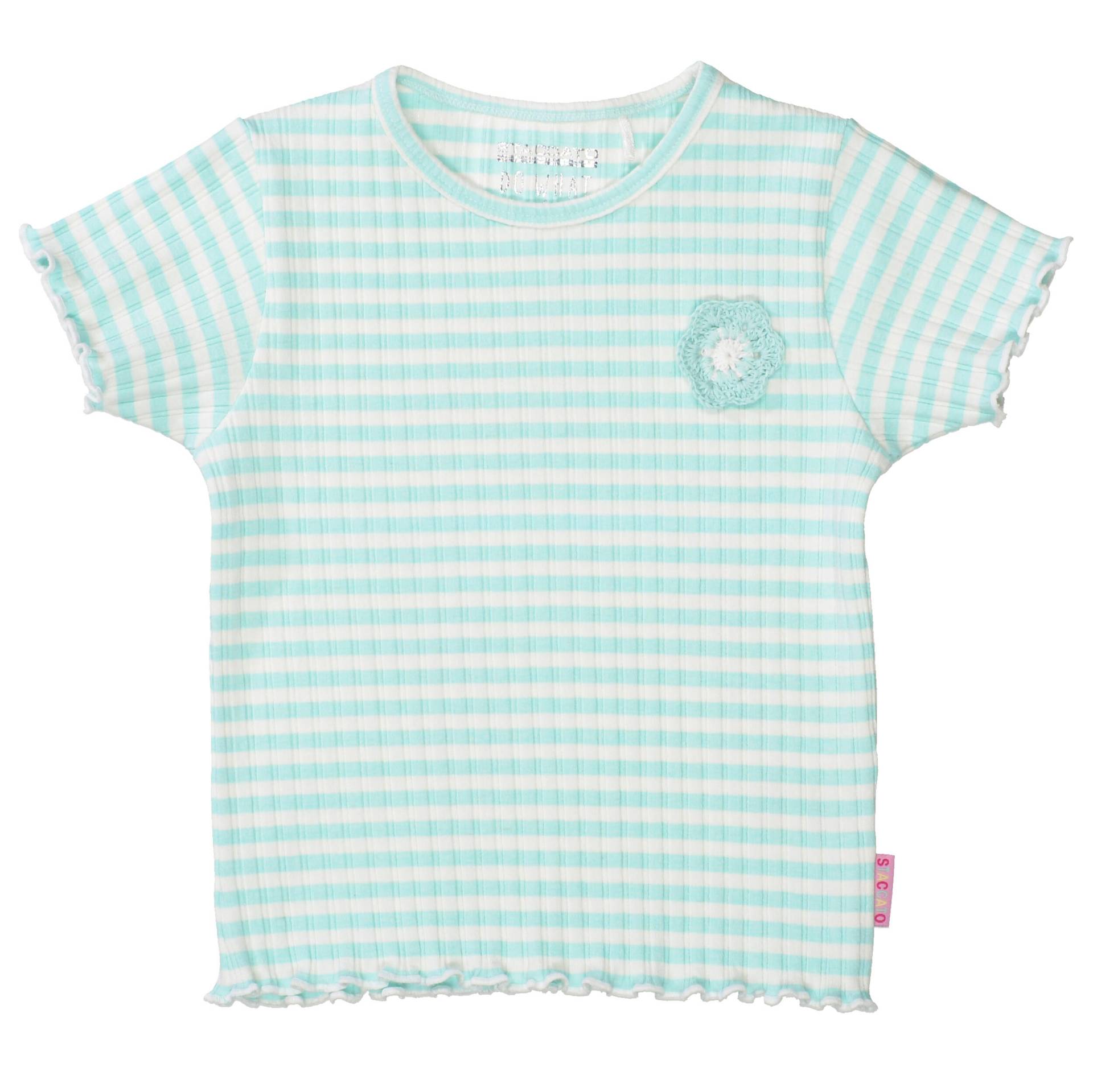STACCATO - Md.-Rib-T-Shirt aqua str von STACCATO