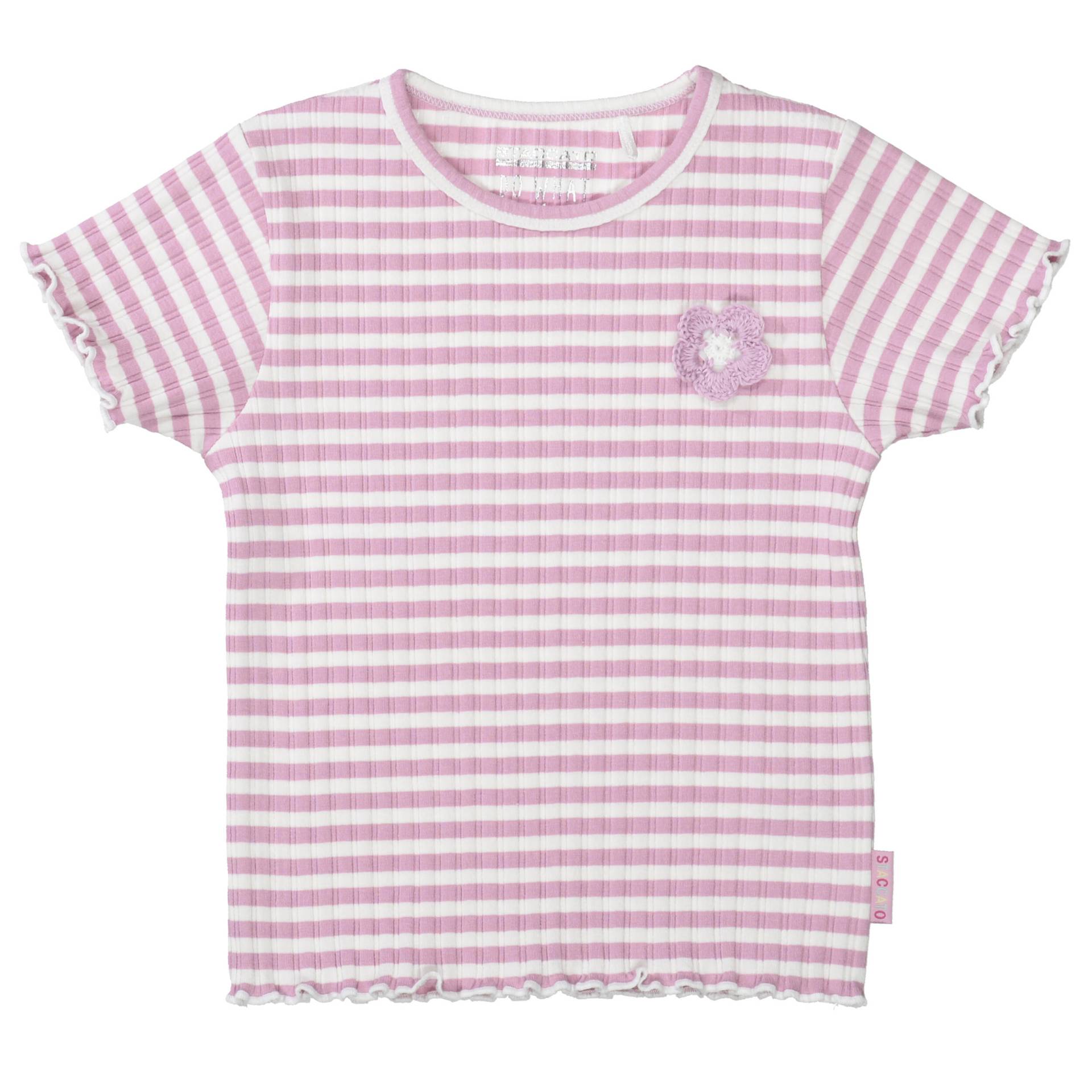 STACCATO - Md.-Rib-T-Shirt lavendel str von STACCATO