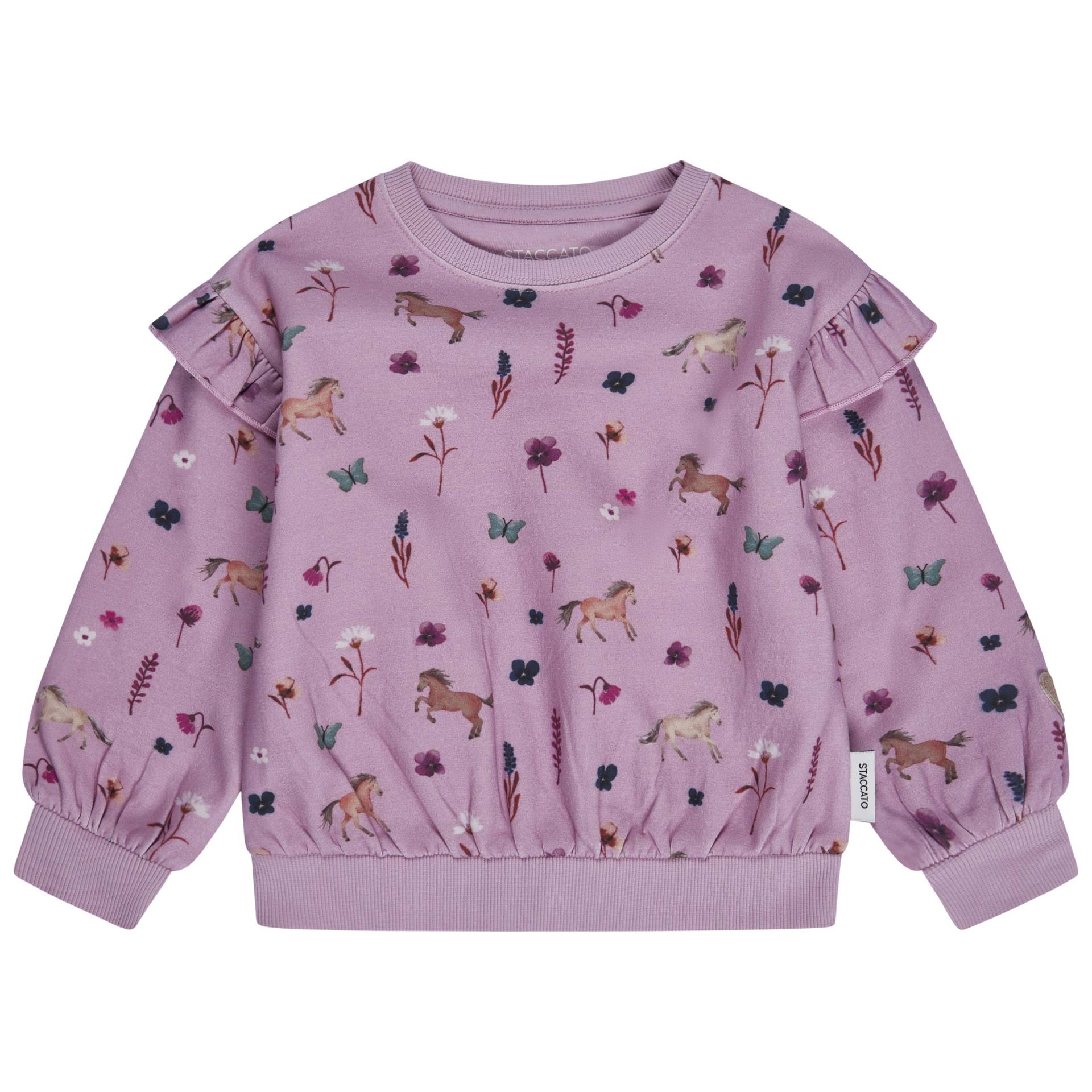 STACCATO - Md.-Sweatshirt light plum aop von STACCATO