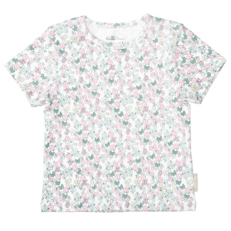 STACCATO - Md.-T-Shirt, Rippe soft white aop von STACCATO