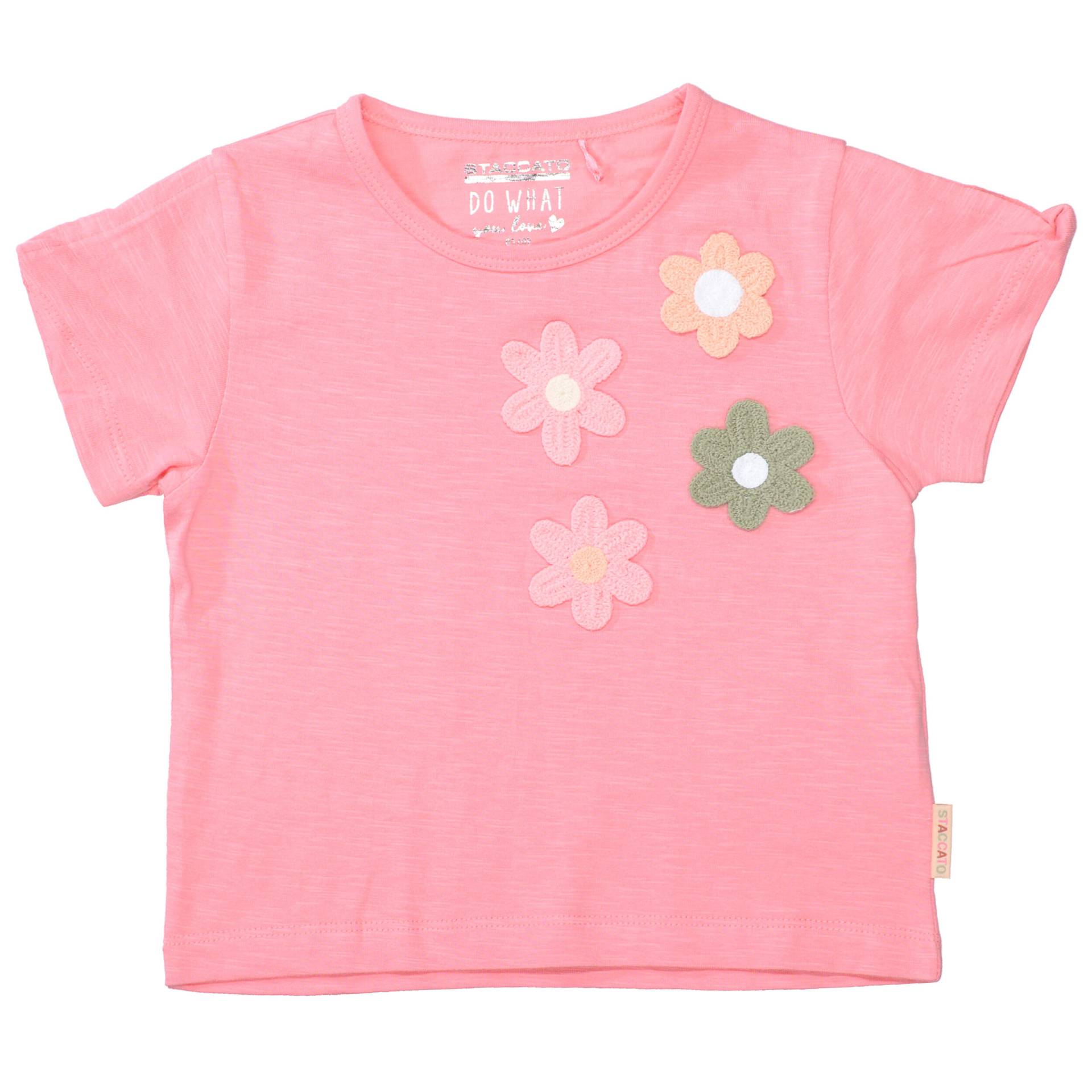 STACCATO - Md.-T-Shirt T-Shirt mit Blumen cotton candy von STACCATO