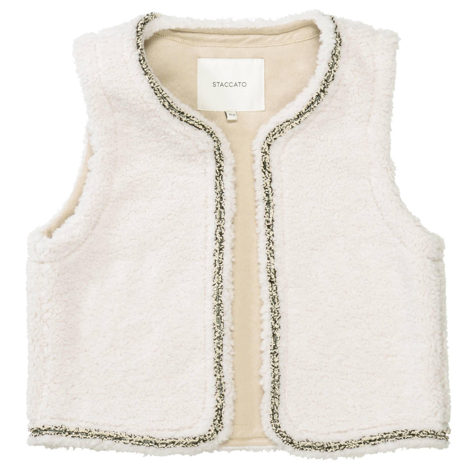 STACCATO - Md.-Teddy Weste pearl white - Gr. - 164 von STACCATO