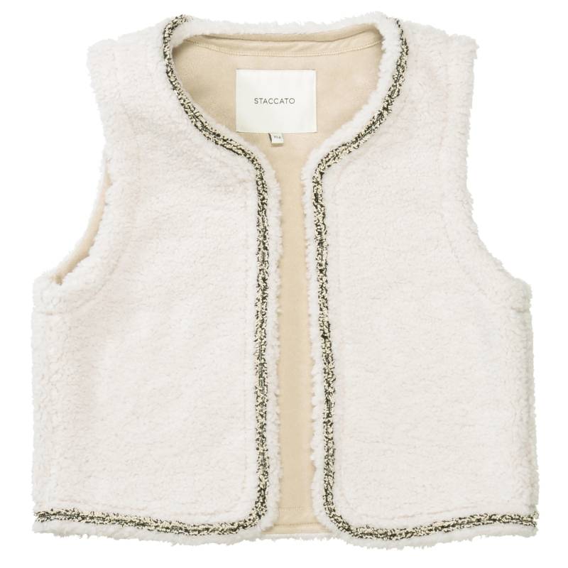 STACCATO - Md.-Teddy Weste pearl white - Gr. - 164 von STACCATO