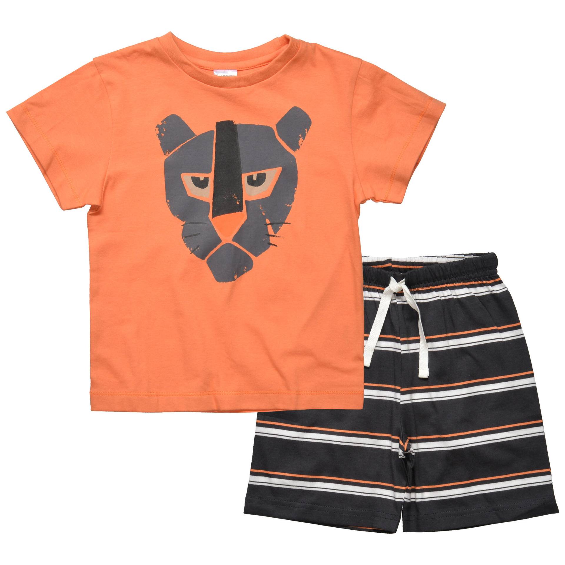 STACCATO - Shorty Pyjama mit Print orange?+dark grey str von STACCATO