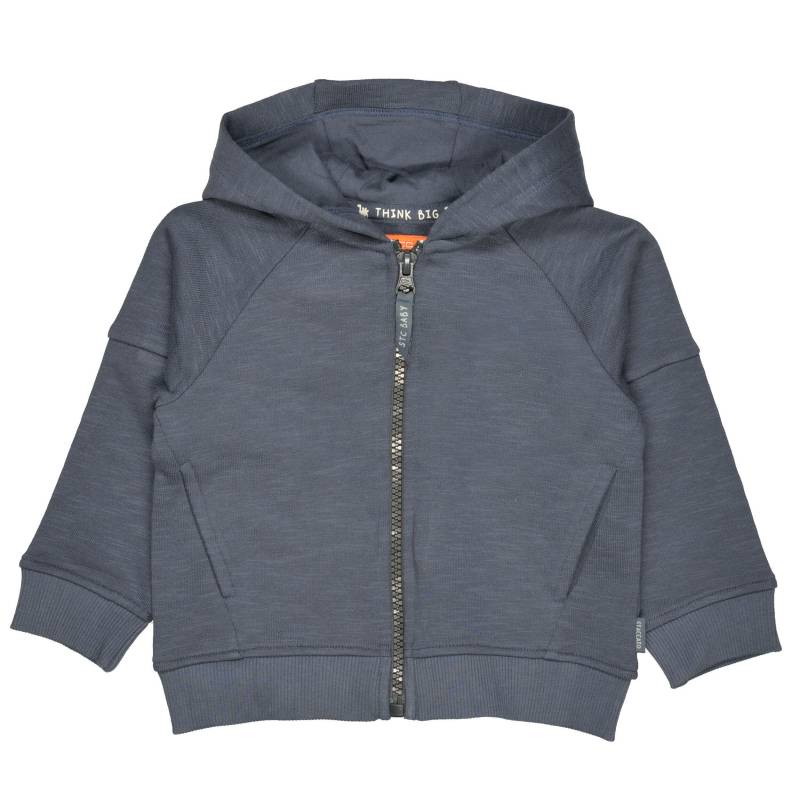 STACCATO - Sweatjacke mit überschnittenen Schultern steel - Gr. - 68 von STACCATO