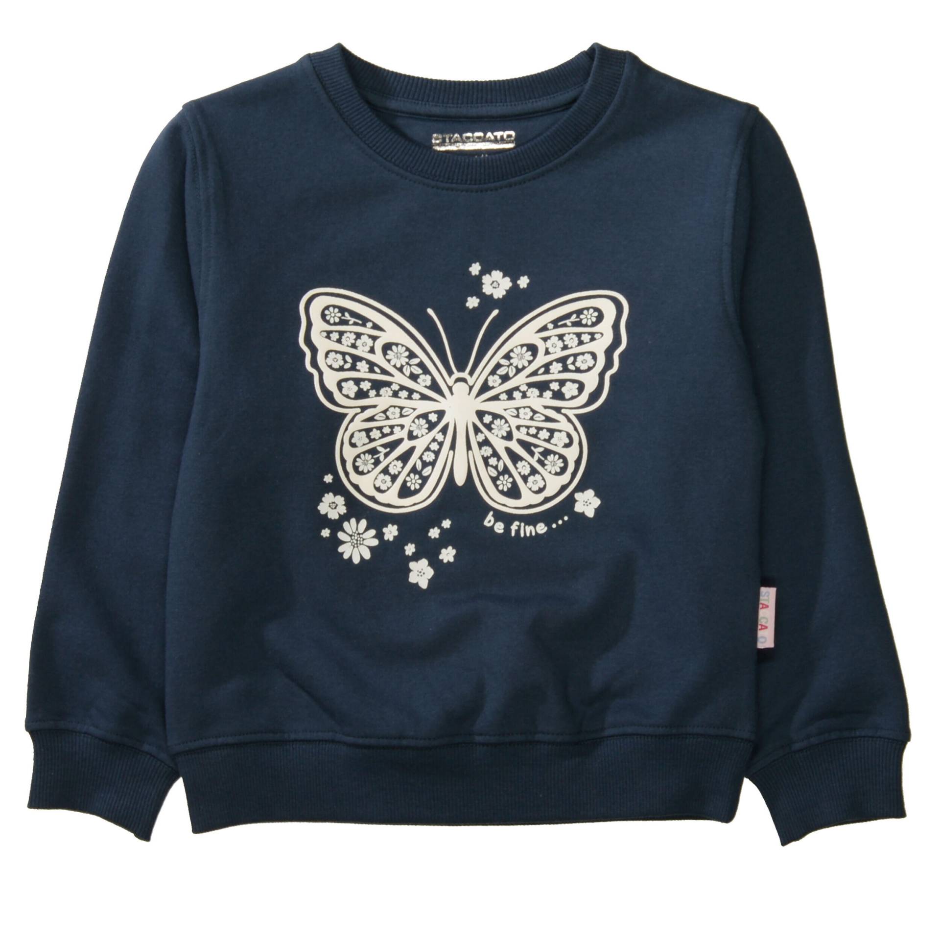 STACCATO - Sweatshirt mit Schmetterling-Print depp blue von STACCATO