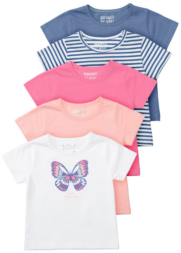 STACCATO T-Shirt Schmetterling 5-er Set von STACCATO